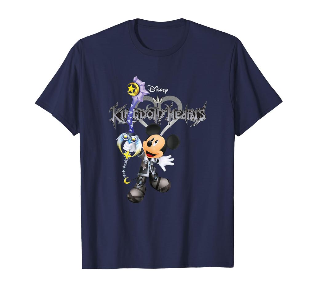 Disney Kingdom Hearts Mickey Mouse Keyblade Vintage Logo T-Shirt