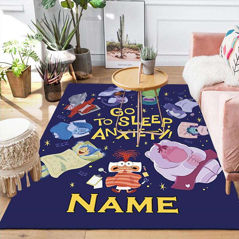 Custom 1Pc Inside Out Team Riley Adventure Rug Office Carpet Indoor Outdoor Entrance Doormat Nonslip Soft And Comfortable Living Room D91686