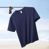 220g Men's Cotton Summer T-Shirt Loose Fit Solid Color O-Neck Tee Shirt Short Sleeve Casual Streetwear