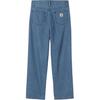 Carhartt WIP Ширинка на молнии Квадратная этикетка Свободные зауженные джинсы Мужские джинсы I035245-01-06