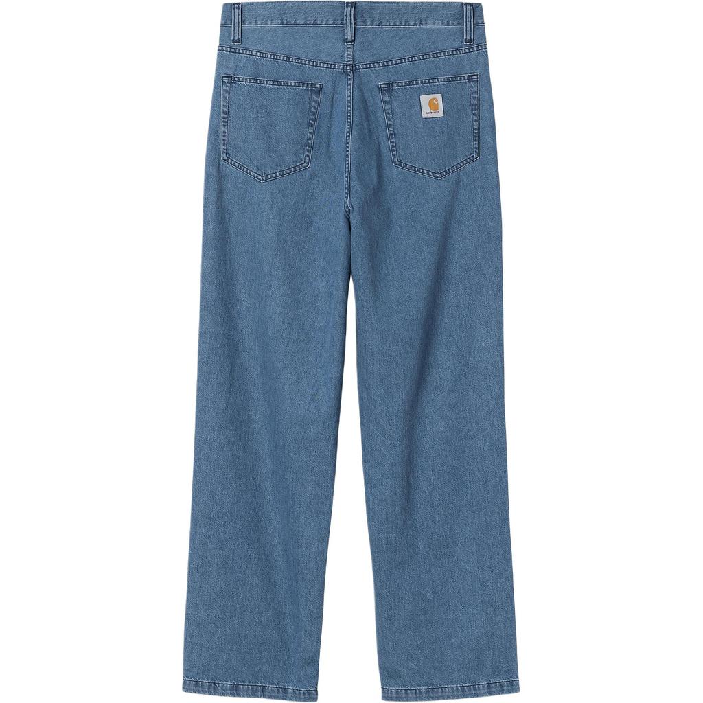 Carhartt WIP Ширинка на молнии Квадратная этикетка Свободные зауженные джинсы Мужские джинсы I035245-01-06
