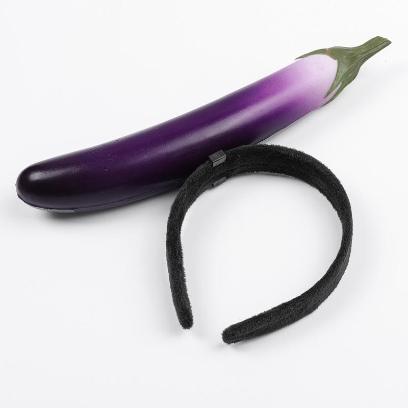 Креативные 3D-ободки для волос с овощами: Аксессуары для волос из моркови, перца, баклажана и зеленых овощей для женщин