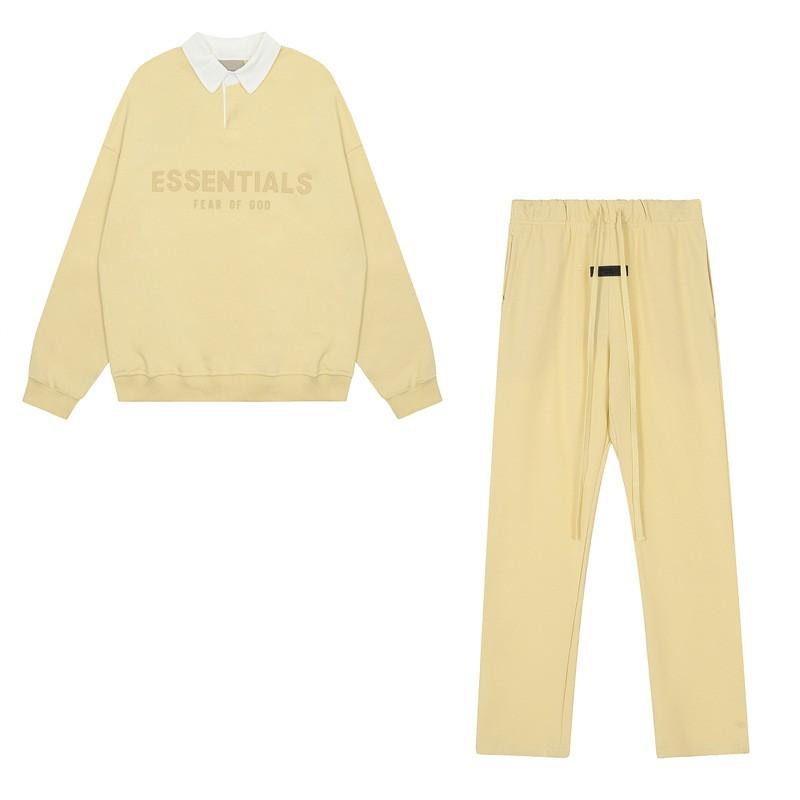 Unisex Cotton Streetwear Set: Graphic Letter Print Hoodless Sweatshirt Loose Fit Pants Fall