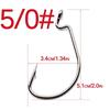 50pcs/Lot High Carbon Steel Fishing Hooks Crank Hook For Soft Worm Bait 1# 2# 4# 6# 8# 1/0#-5/0# New Fishing Gear