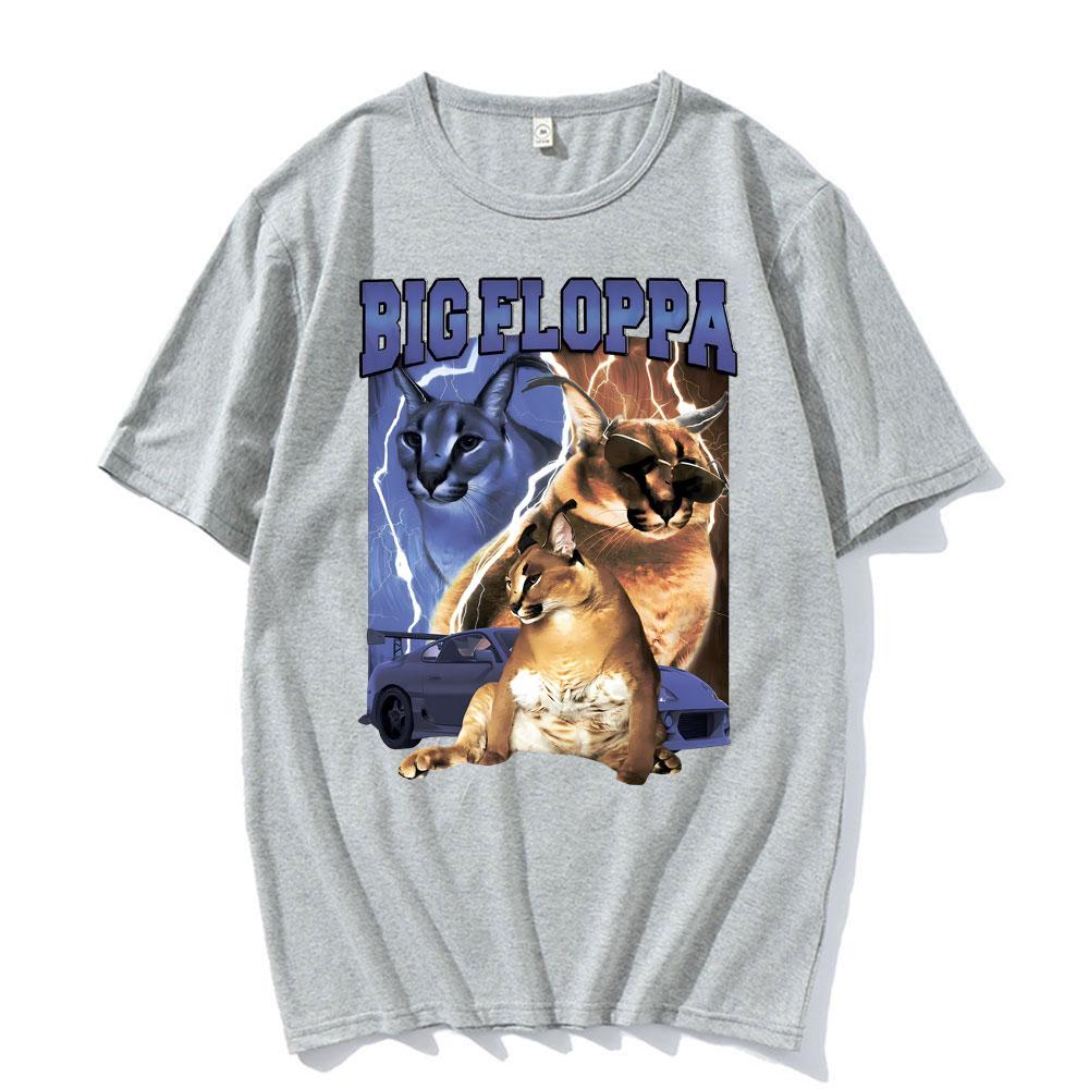 Big Floppa Vintage Rap Vintage Print T Shirt Unisex Unisex High Quality Hipster TShirt Streetwear Summer Cool Cotton Loose T Shirts