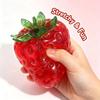 TPR Strawberry Squeeze Toy Handmade Strawberry Ball Moldable Squeeze Ball  Squeezing Play