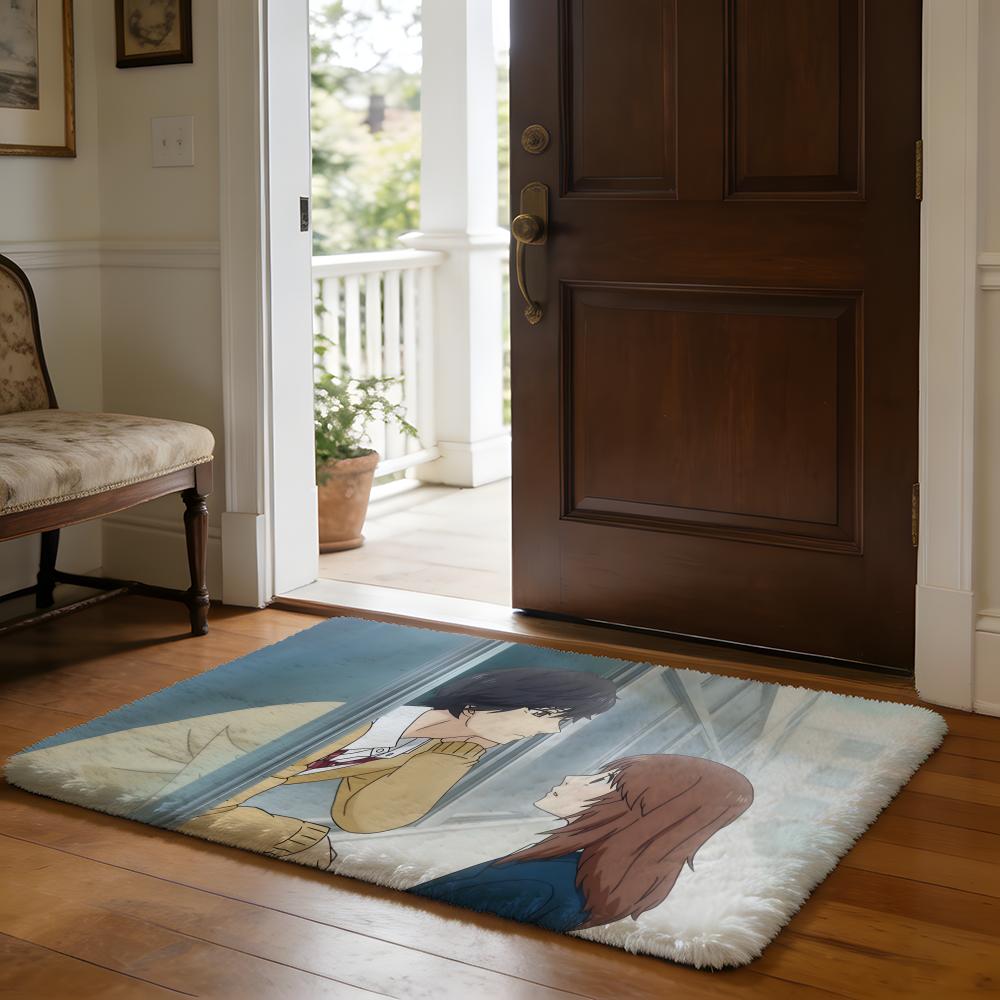 Floor Mat Soft Flannel Rug Non Slip Absorbent Mat for Bathroom Bedroom Home Decor Ao H Haru Ride