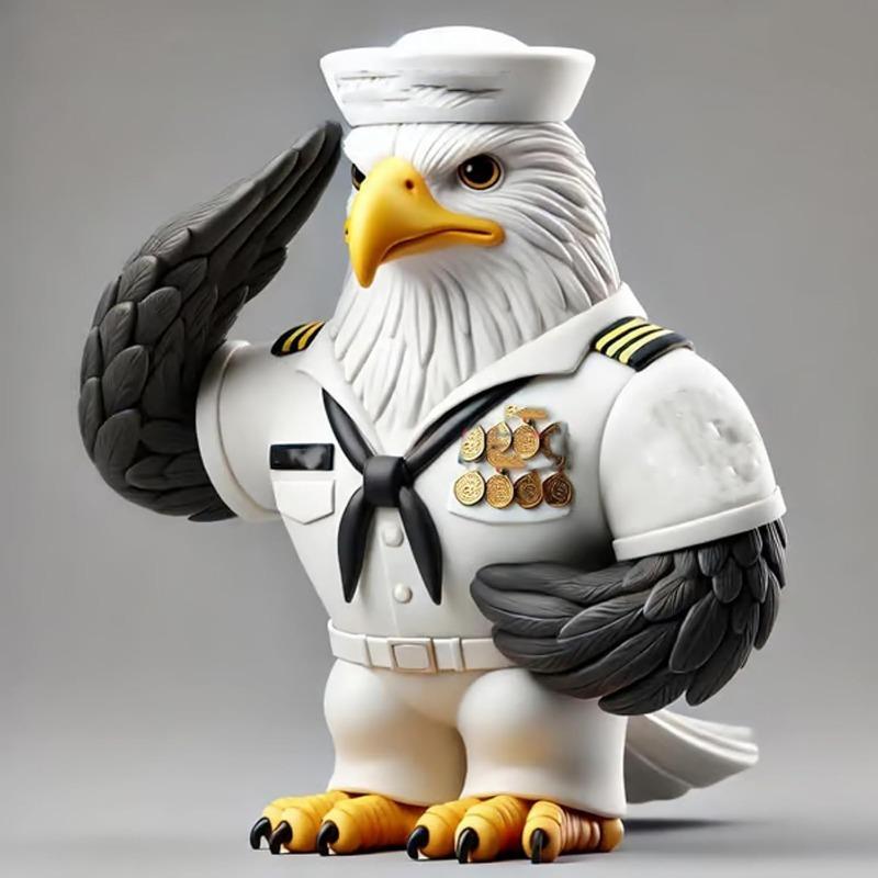 Скульптура орла, настольная статуя ветерана с благодарностью ко Дню памяти и Дню ветеранов, патриотический декор для домашнего офиса (армия)