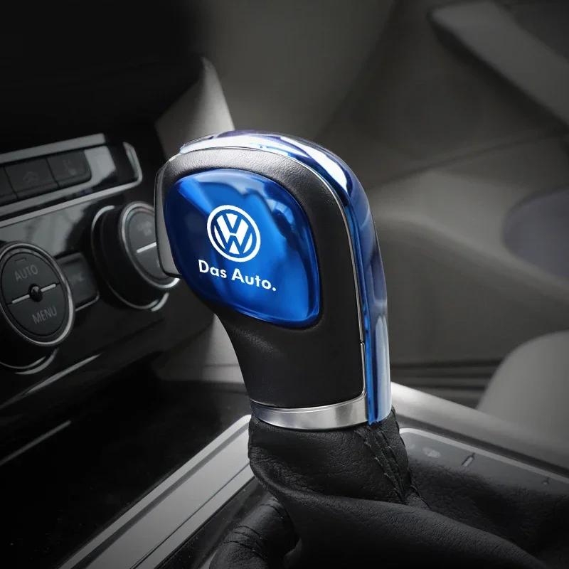 lmn1 ·Auto Stainless Steel Decoration For Volkswagen VW POLO CC Passat Touran Car Gear Shift Head knob Grip Covers Case Car-Styling
