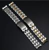 Men's Watch Bracelet Strap for T17/T014/T055 - 19mm Curved End Steel Band Accessories
