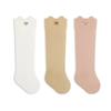 Дышащие носки для малышей без косточек средней длины, новые однотонные полосатые гольфы для детей