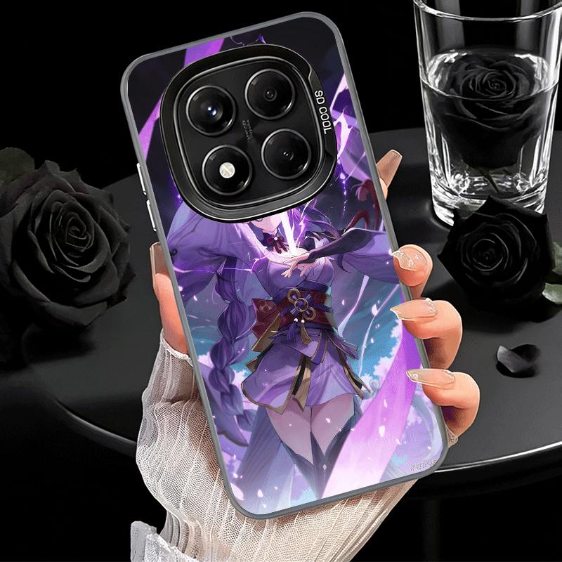 Genshin Impact Raiden Shogun Soft Phone Case for Xiaomi Redmi Note 13 14 15 Pro Plus 12S 12 11S 11 11T 10S 10 Shockproof Cover B