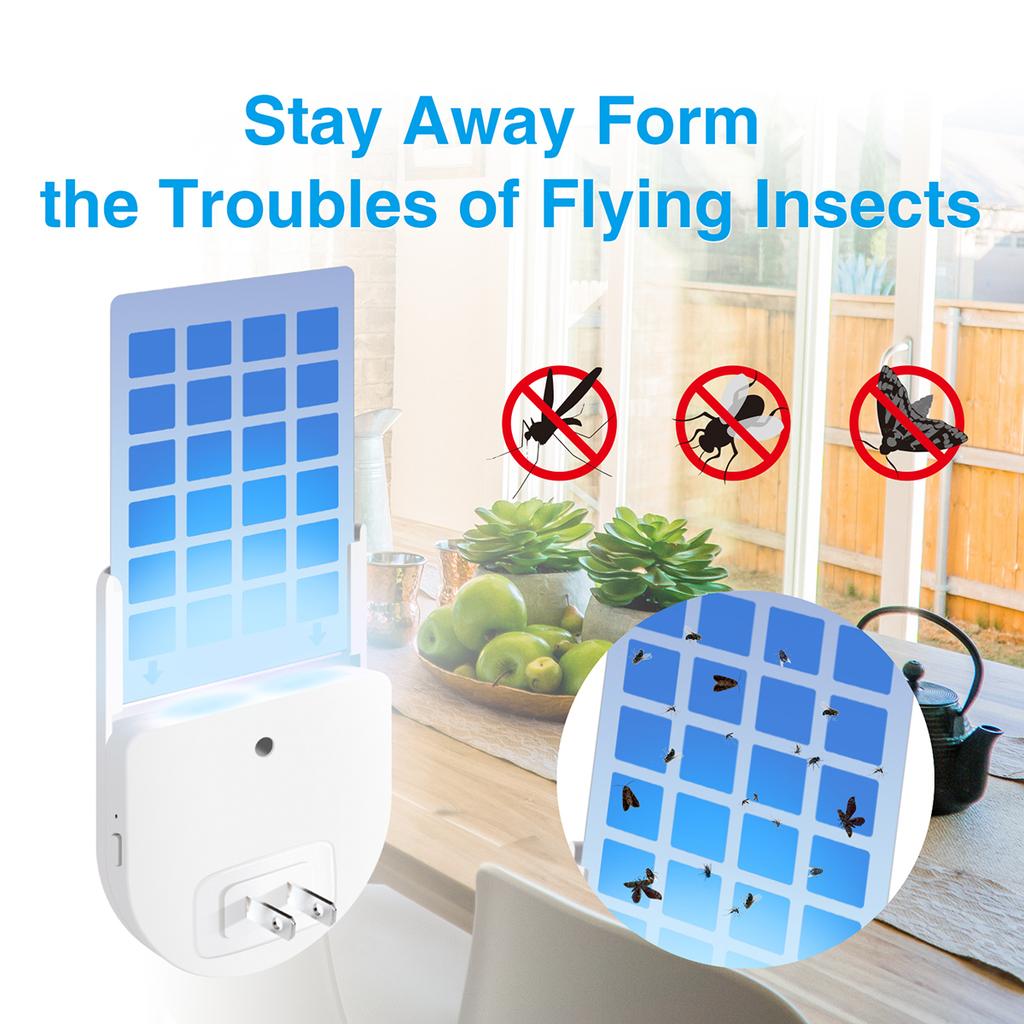 Adhesive Board Mosquito Killer Lamp, Indoor Non-toxic Adhesive Trap, Multifunctional Flying Insect Trap With Small Night Light