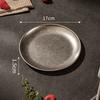 304 Stainless Steel Metal Serving Tray Vintage Worn Finish Snack Dish  Pastry Storage