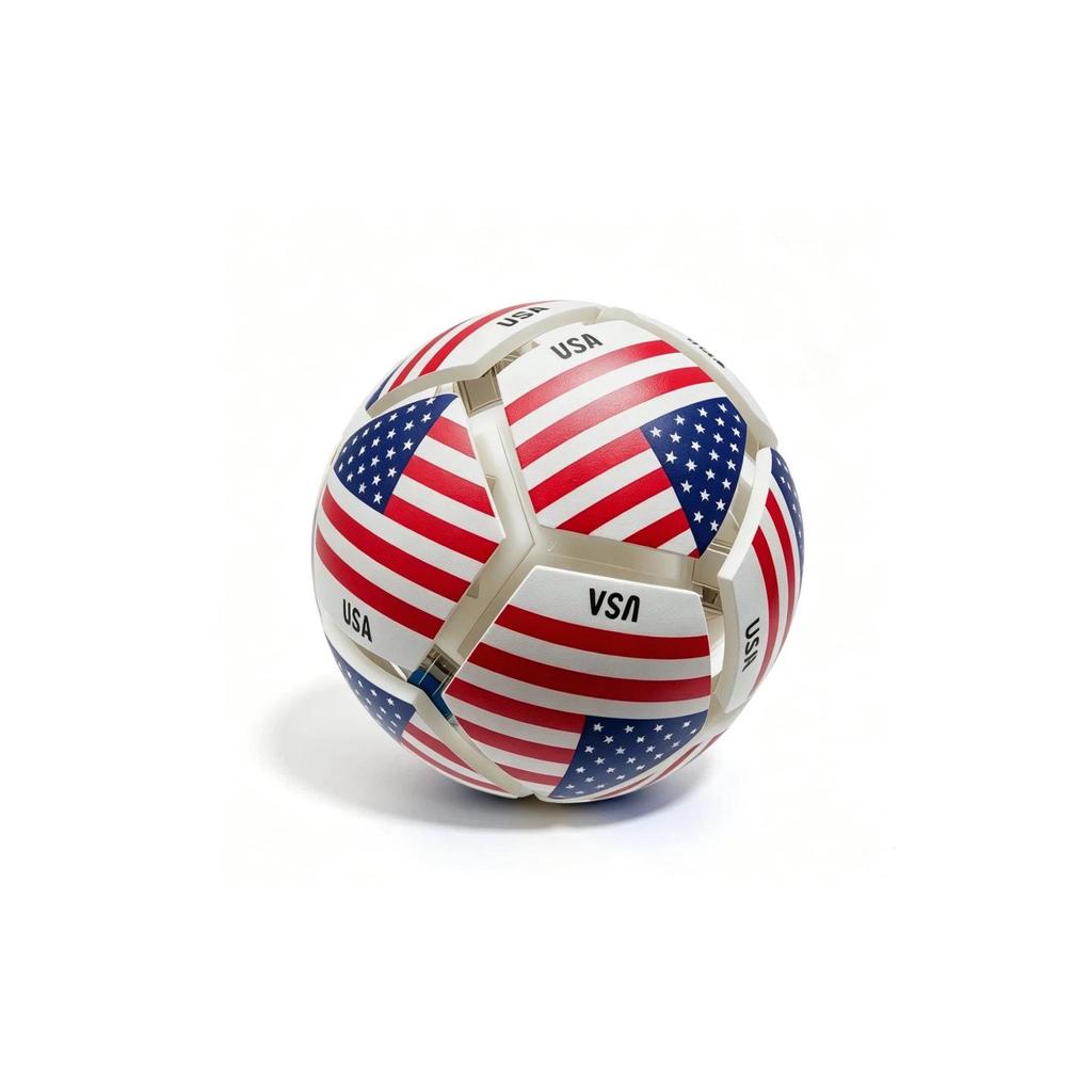 World Cup Football Stress Relief Toy - Black & White, Red & Blue