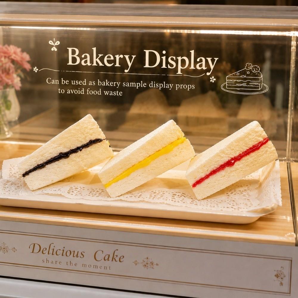 Soft Sandwich Model PU Pressing Toy Creative Realistic Fake Bread Food  Kitchen Home Decor