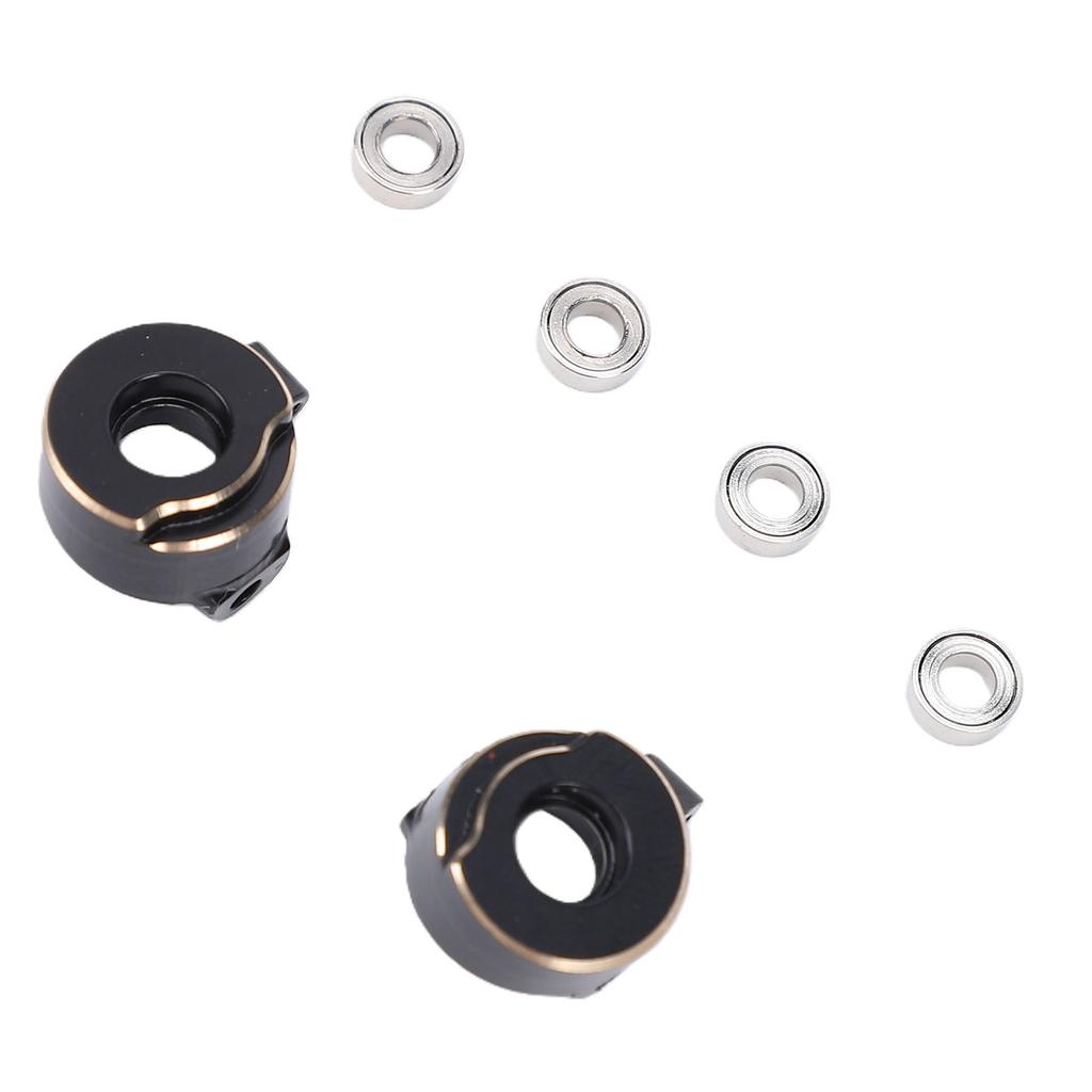 2 Pcs Brass Steering Knuckle Fit for SCX30 1 30 RC Crawler RC Brass Weights Steering Knuckle Electrophoresis Upgrade