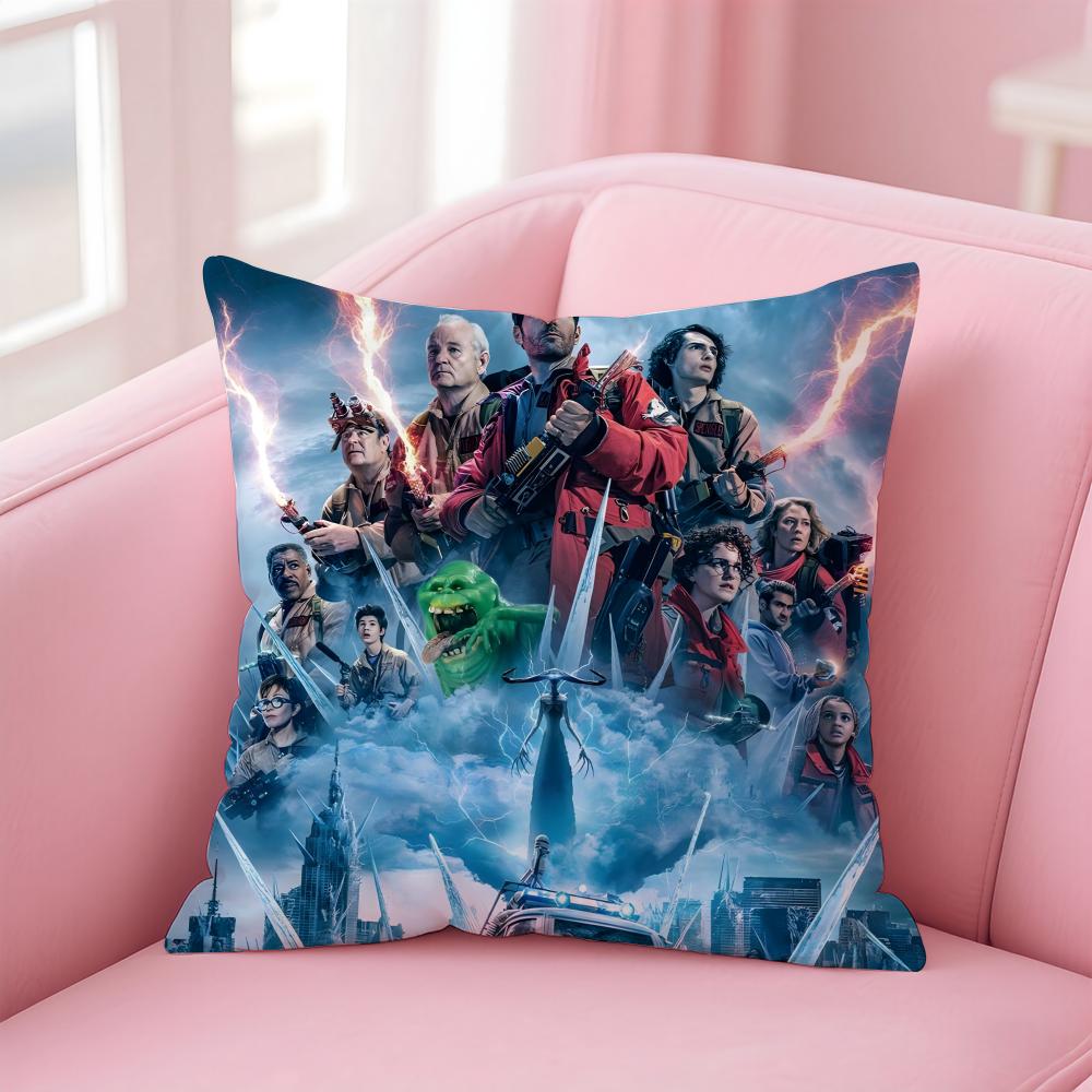 GGhostbusters AAfterlife Cartoon Cushion Cover Pillow Case Soft Friendly Fabric  Concealed Zipper