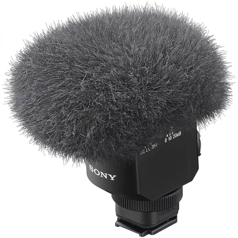 Sony ECM-M1 Микрофон для камеры Микрофон-пушка с переменной направленностью Ветрозащитный экран в комплекте