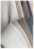 Women's 100% Pure Cashmere Striped Zipper Hooded Cardigan Sweater