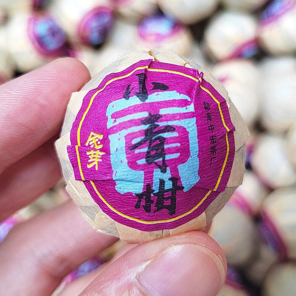 500 г черного чая Синьхуэй, маленькие зеленые апельсины 2021 года, приготовленный пуэр с кожурой мандарина