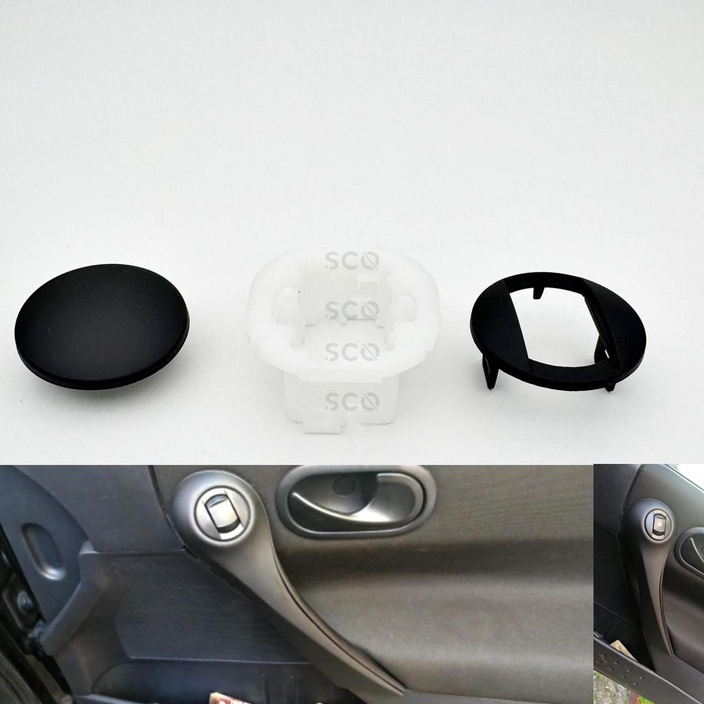 Крышка переключателя стеклоподъемника для Renault Megane MK2 правая сторона 7701475136 комплект из 3 предметов Корпус переключателя стеклоподъемника для Megane 2