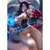 Игра с принтом LOL KDA Ahri, обнаженная сексуальная девушка, художественный холст, постер, дюйм, гостиная, спальня, домашняя настенная картина