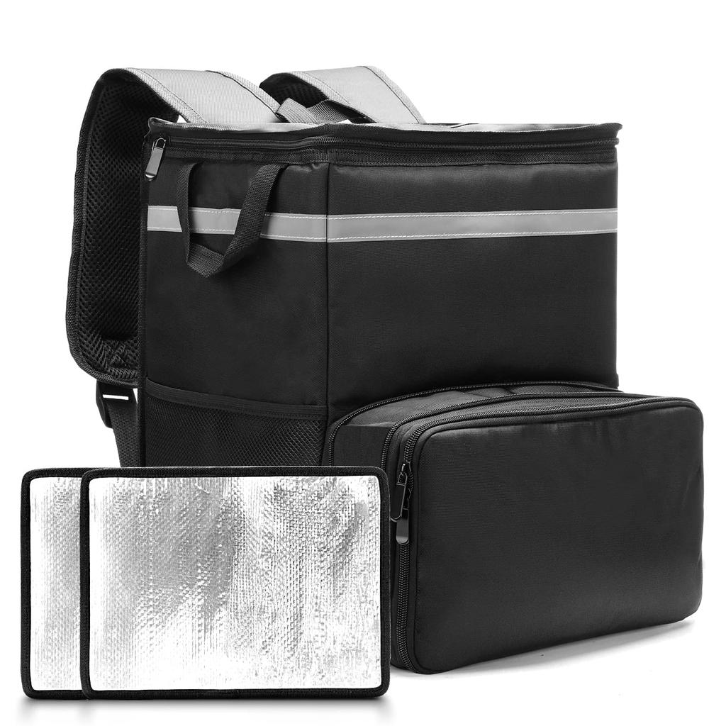 Naokin Uber Eats Delivery Bag Uber Eats Bag Delivery Bag Large Capacity Uback Thermal Insulation Backpack Pizza Pouch Sushi Uber Bag with Divider
