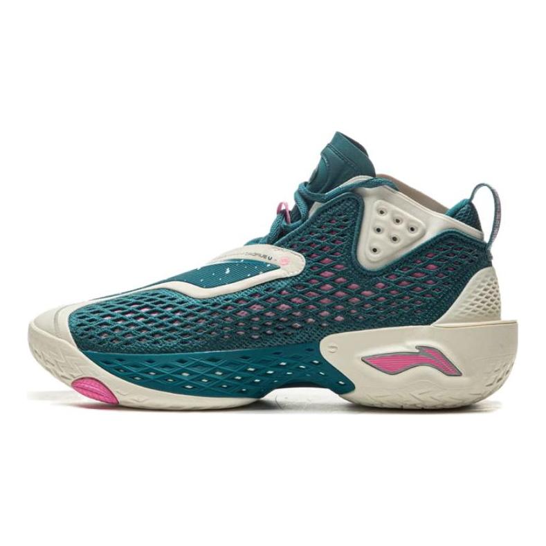 Li Ning BadFive 5 Нескользящие, Износостойкие, Дышащие, Упругий захват, Средняя высота, Баскетбольные кроссовки, Мужские ABFV025-4