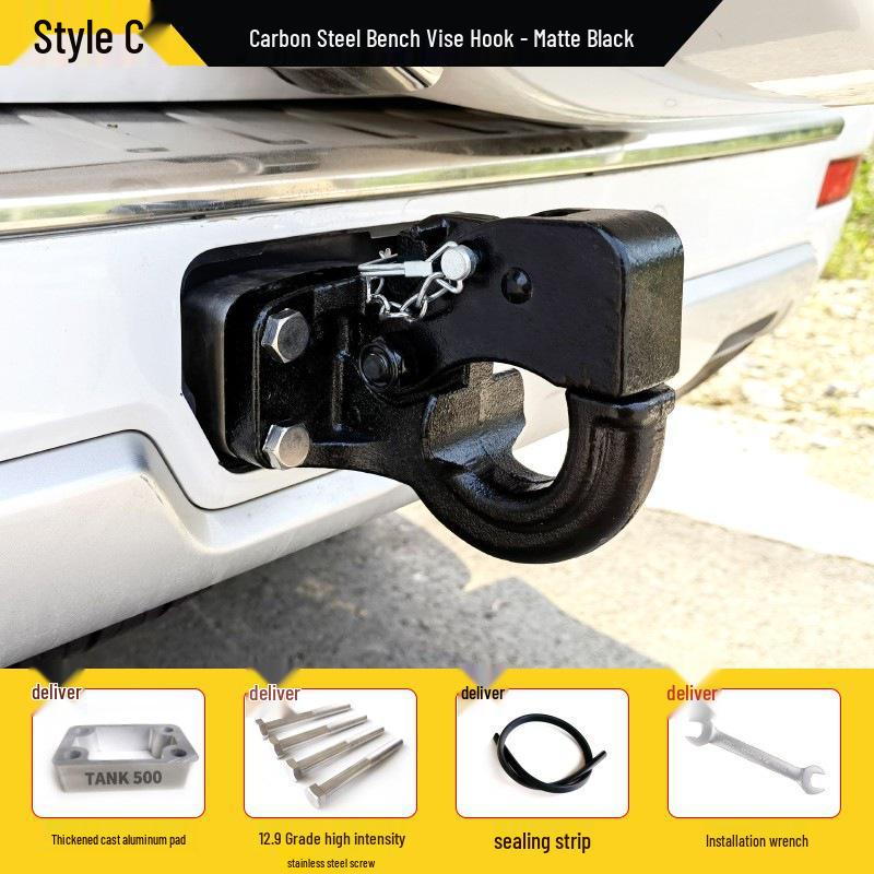 Tank 500 Trailer Hitch for 2022 Model - Stainless Steel Rogue Hook Off-Road Bar