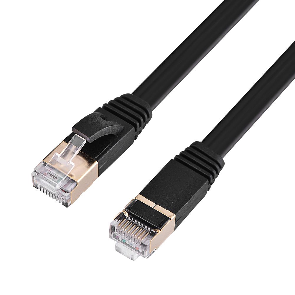 CAT7 RJ45 600 МГц коммутационный экранированный сетевой кабель LAN плоский шнур Ethernet 3 м