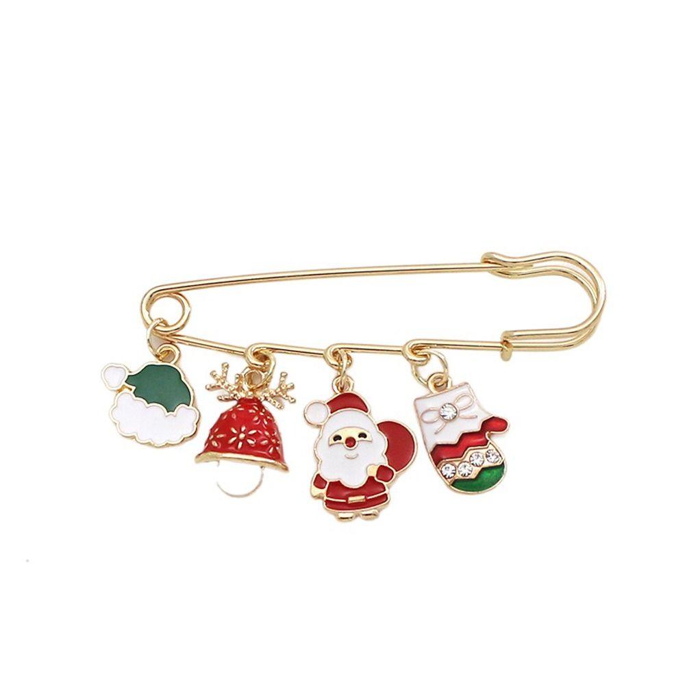 Buckle Bag Decoration Tightening Christmas Brooches Dress Shawl Clips Safety Pins Waistband Pin