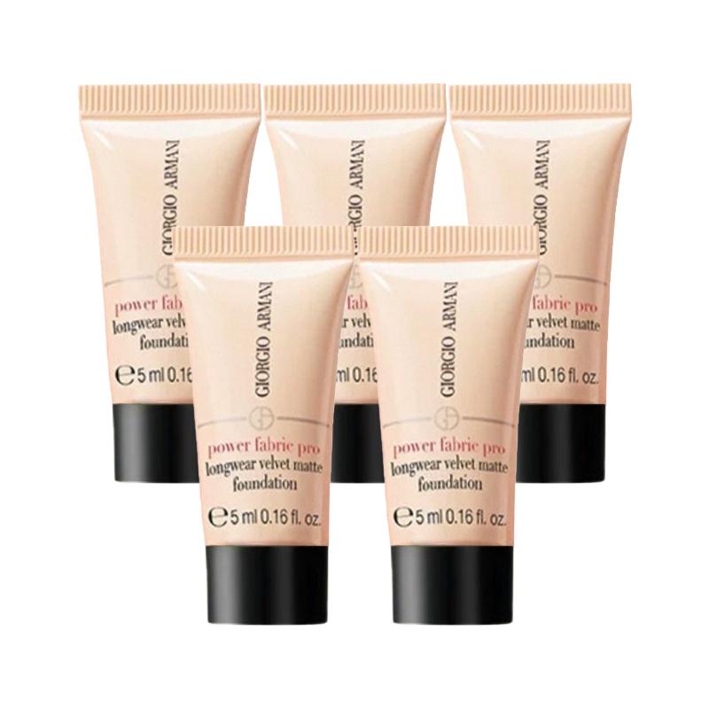 Armani Пробный набор макияжа Стойкая тональная основа Flawless pro версия размер для пробного использования естественно осветляет тон кожи и скрывает #1.5 5мл*5