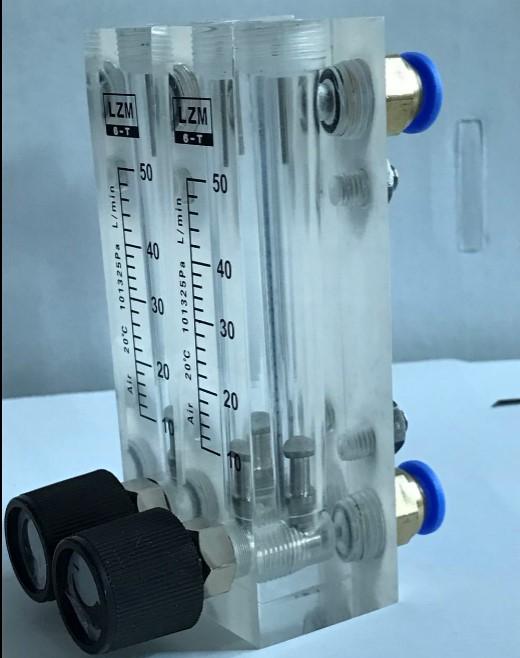 8 мм Быстроразъемный Вода Газ Воздух Поплавковый Расходомер Панельный Тип Ротаметр с Регулирующим Клапаном