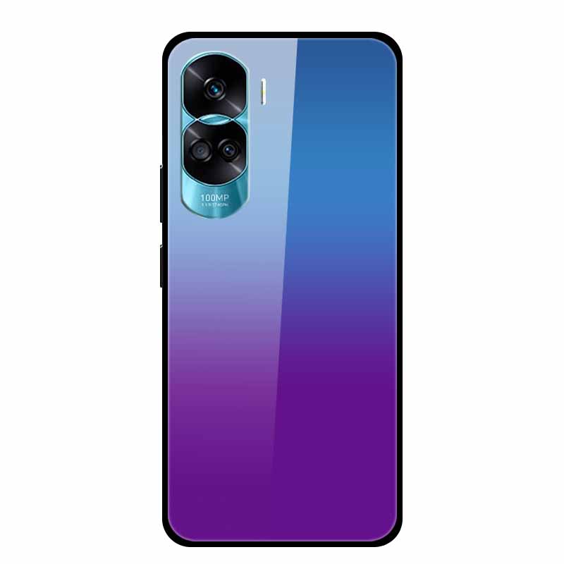 Чехол для Honor 90 Lite 5G 90Pro Закаленное Стекло Жесткая Задняя Крышка для Huawei Honor 90 Pro Мягкий Бампер Honor90 90Lite Fundas Роскошный