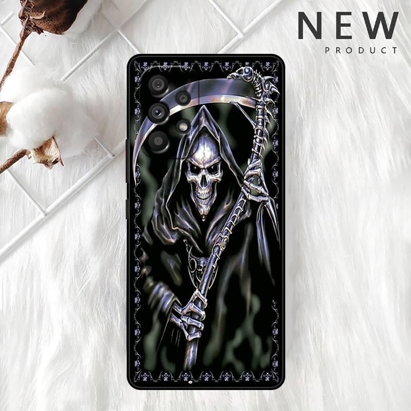 Grim Reaper Skull Case For Samsung Galaxy A54 A52 A14 5G A53 A12 A13 A71 A23 A34 A33 A21s Phone Cover
