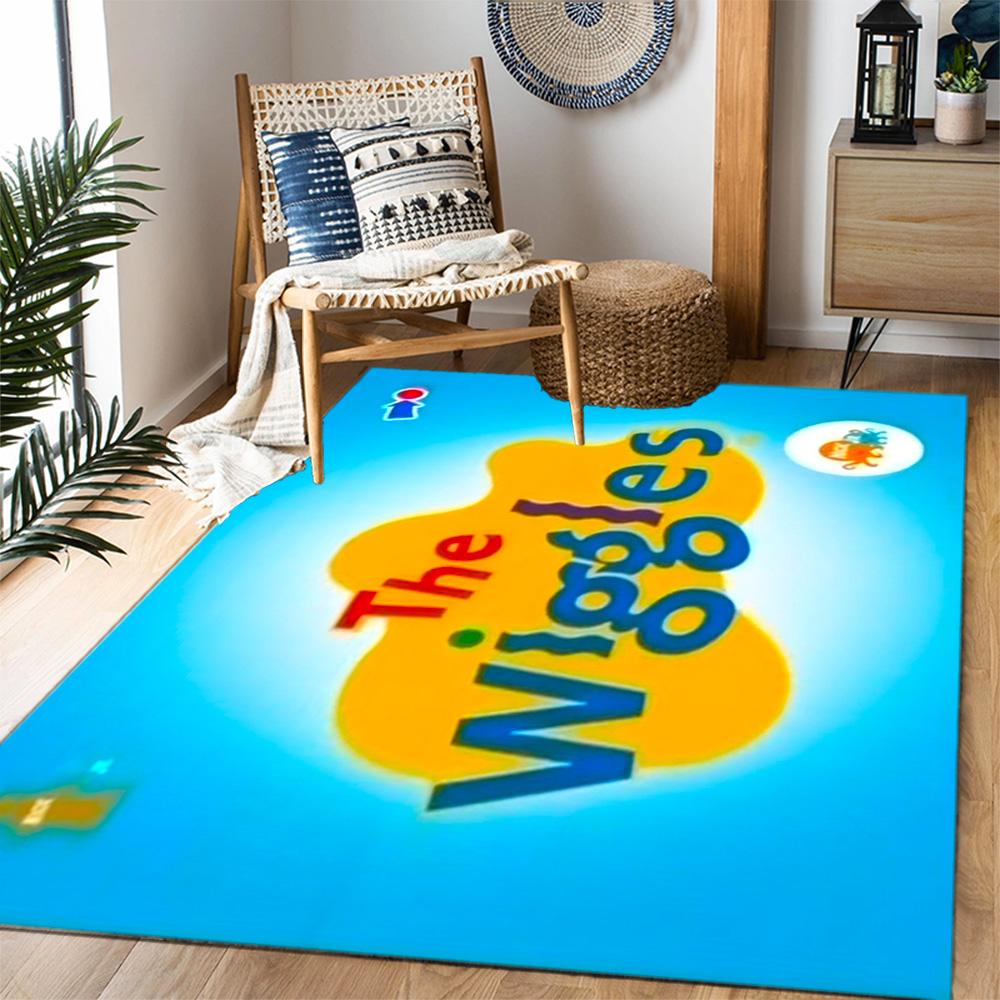 The Wiggles Singing Show Themed Anti-Slip Rugs - Polyester Home Decor, Suitable for Bedrooms, Living Rooms, Doorways, Studios, and Decorations