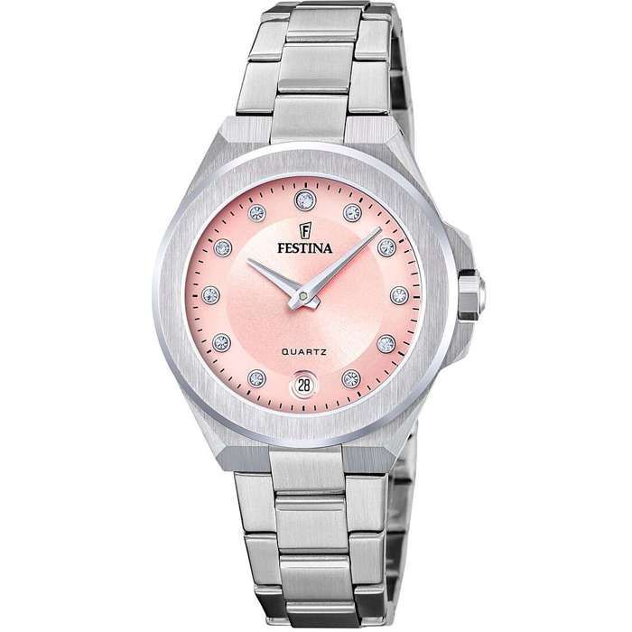 Montre Femme - Festina - F20700/2 - Acier Inoxydable - Cadran Vieux Rose - 5 ATM