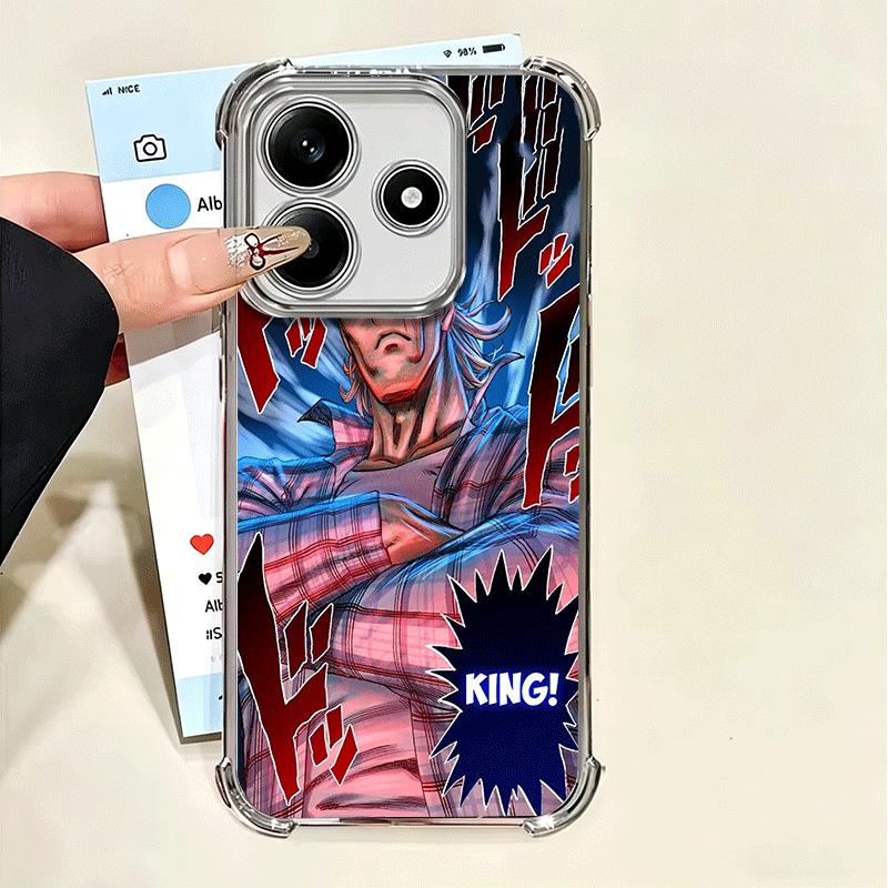 Мягкий чехол для телефона One P-Punch-Man Saitama King для Xiaomi Poco X7 X8 Pro Max X6 X5 X3 F8 Ultra F7 M8 M7 M5S Redmi 15C 15A 15 14C