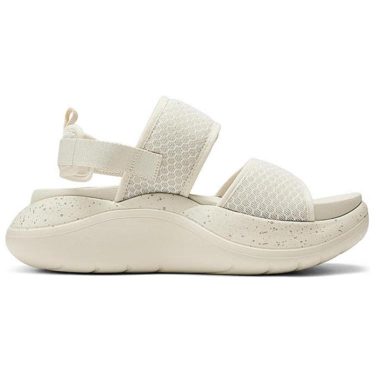 Skechers Женские повседневные дышащие шлепанцы на толстой подошве Белые 141510-NAT
