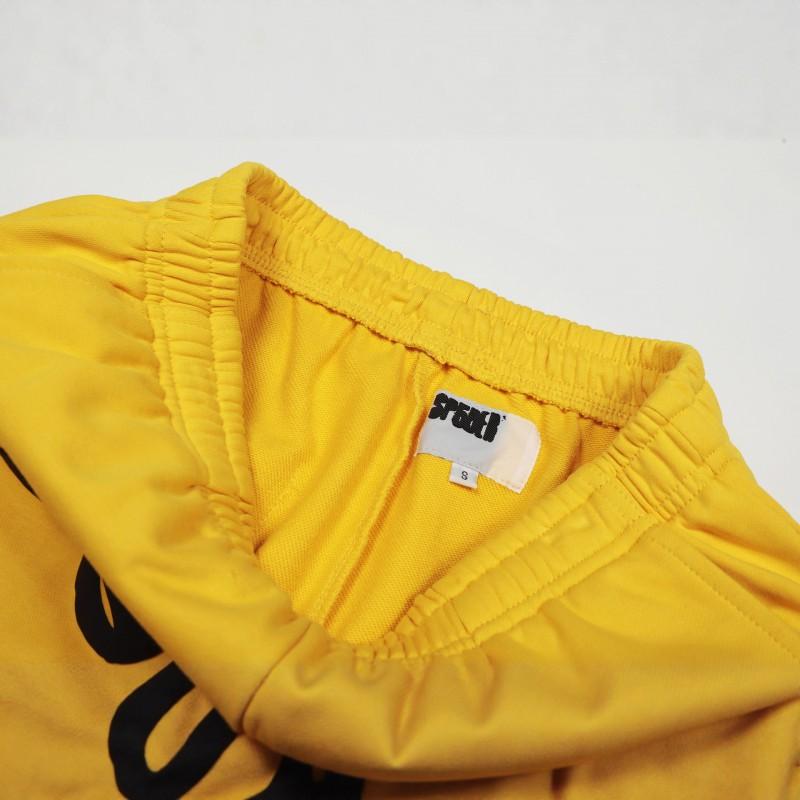 Sp5der Letter Print Hooded Sweatshirt Unisex Oversized Cotton Pullover Fall Casual Wear