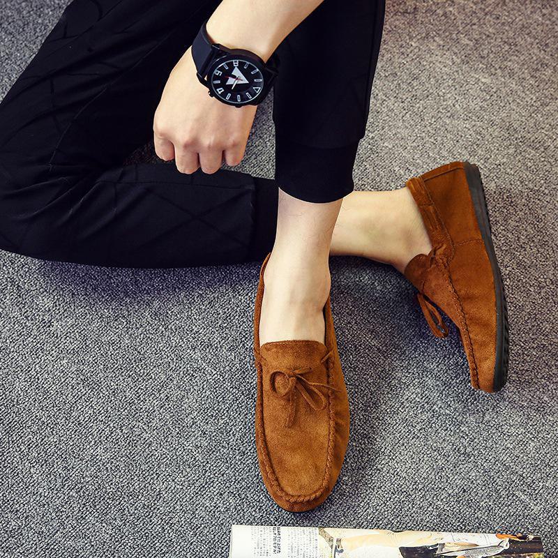 Мужские повседневные туфли Frosted Breathable Slip-On 2024 года — корейский стиль