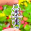 Sage Amethyst Gemstone Handmade 925 Sterling Silver Jewelry Ring Size 9.5 e1L63