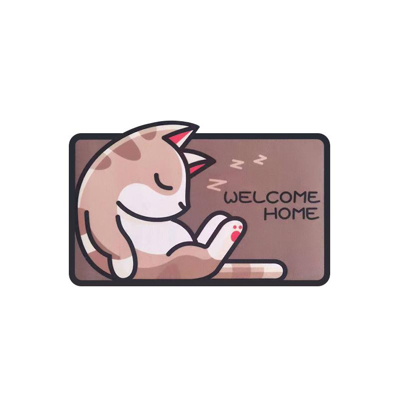 Коврик для двери с рисунком, приветственный входной коврик для дома, небольшой ковер для спальни, ванной комнаты, коврик для двери, нескользящий коврик для домашних животных, декор комнаты