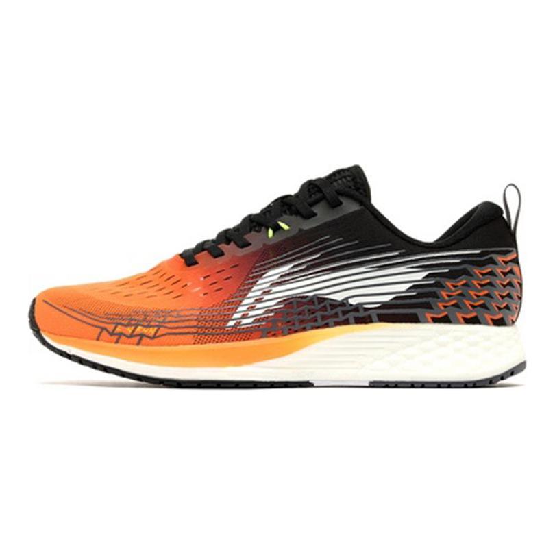 Li Ning Red Hare 4 Амортизация Скользкие Устойчивые к истиранию Низкие Беговые кроссовки Мужские Черный Оранжевый ARBP037-3