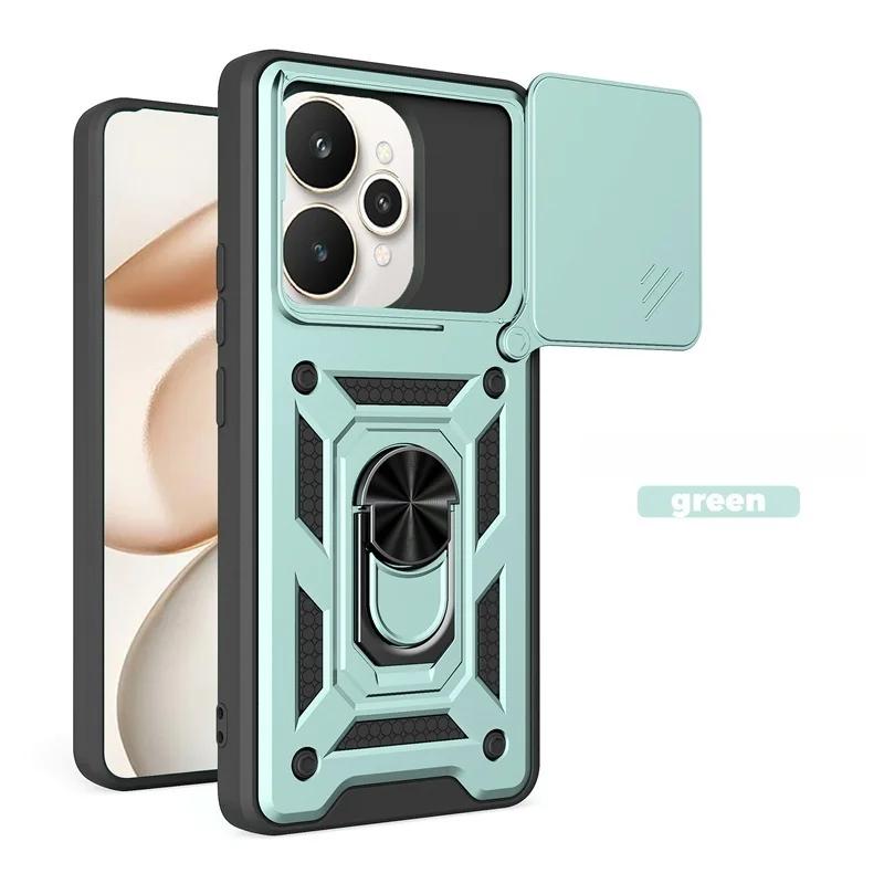 Чехол-броня для камеры со сдвижной крышкой для Realme 15 Pro 5G, магнитный держатель-кольцо для автомобиля, защитная Funda для Realme 15T, Realme15 Pro, 15Pro, задняя крышка