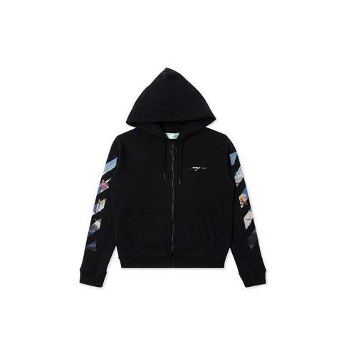 OFF WHITE Худи на молнии Diag Multicolour OMBE001R190030121088