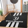 Juventus Customized Name Floor Rug Office Rug Design for Kitchen Balcony Entryway Living Rooms Anti-slip Rug Decorate Offices