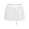 Elegant Mature Women's Solid Color High Waist Drawstring Bodycon Skirt-Pants