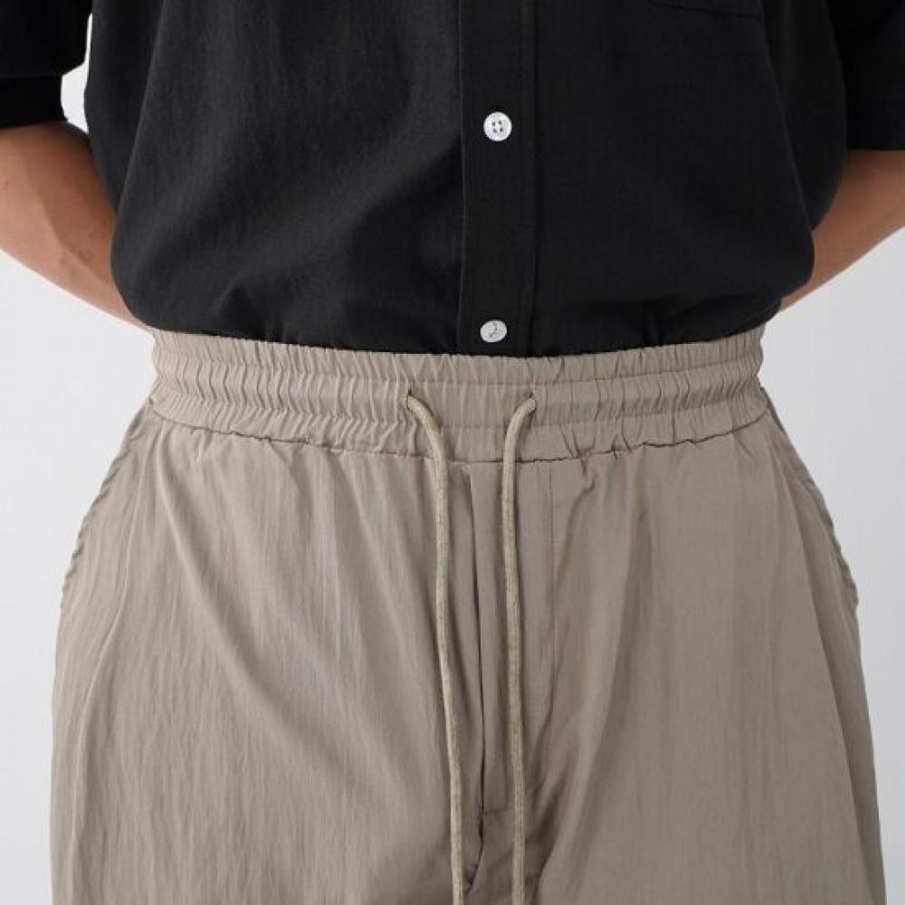 Onl Men Pintuck Wide Nylon Balloon Pants